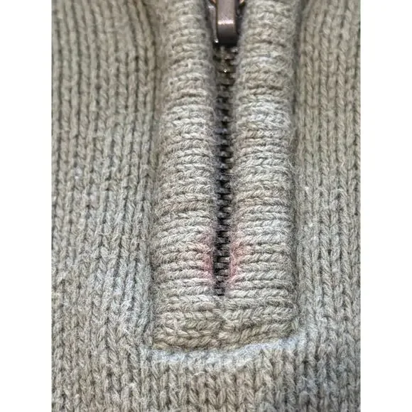 Oscar de la Renta 1/4 Zip Sweater Mens Green VTG Y2K Knit 90s Winter Casual - Picture 5 of 6